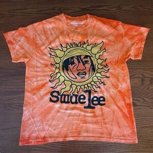 Swae Lee Concert Sunflower Runaway Tour Orange Tie-Dye Cotton T-Shirt Large